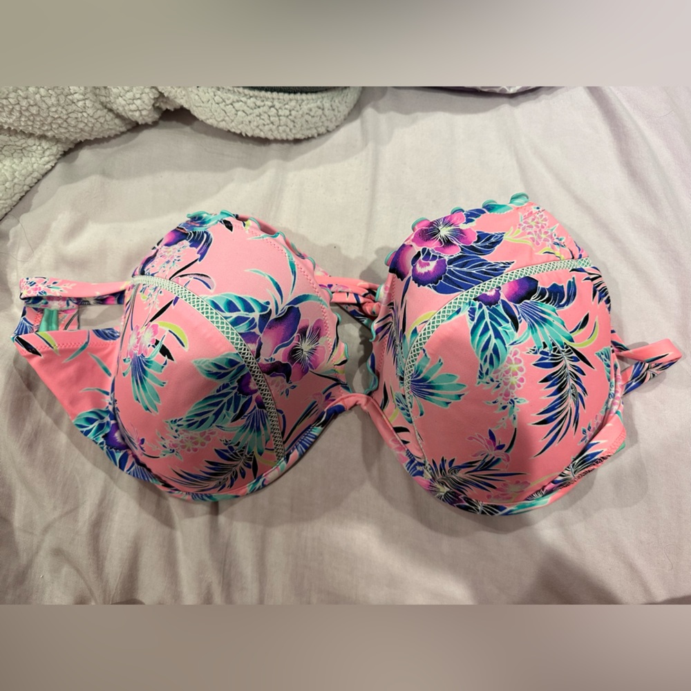 Floral Swim Bikini Top (38DD)